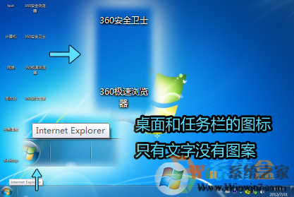 Win7旗艦版桌面圖標(biāo)有文字沒有圖案該怎么辦？