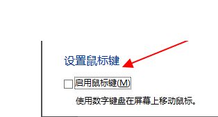 啟用小數(shù)字鍵盤(pán)代替鼠標(biāo)