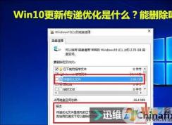 Win10磁盤清理傳遞優(yōu)化文件是什么？能刪除嗎？