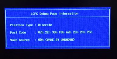 win10 筆記本開機：LCFC Debug Page Information 該怎么辦？