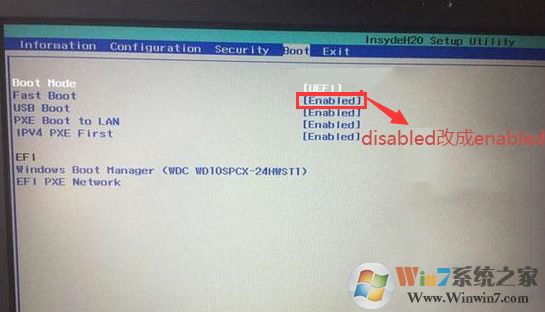 把Fast Boot改成enabled,開啟快速啟動(dòng) 把Fast Boot改成enabled,開啟快速啟動(dòng)