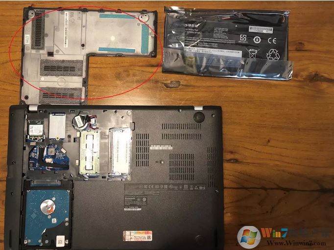 thinkpad e450c換電池怎么換？thinkpad e450 拆電池教程