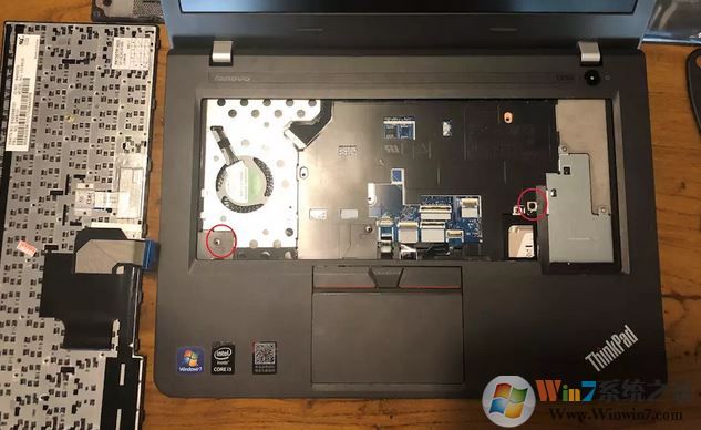 thinkpad e450c換電池怎么換？thinkpad e450 拆電池教程
