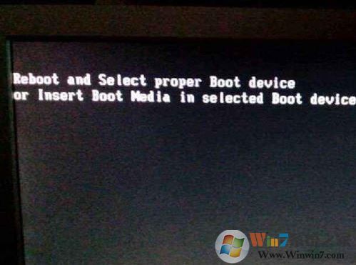 win7電腦開(kāi)機(jī)顯示:Reboot and select proper 的解決方法