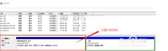 win10c盤(pán)擴(kuò)容,Win10 C盤(pán)空間不夠了怎么擴(kuò)容