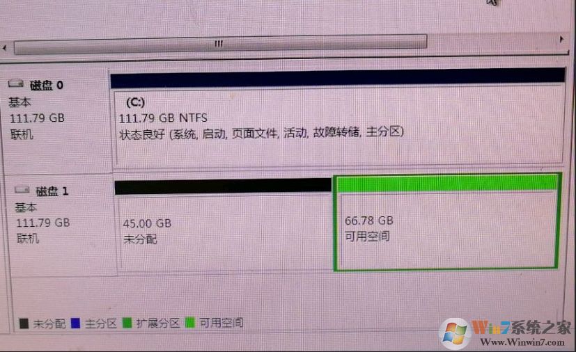 電腦未分配的空間怎么合并到其它磁盤？