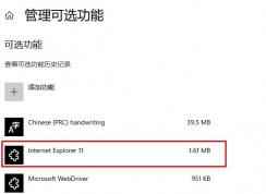 Win10打開和關(guān)閉功能中沒有IE瀏覽器選項怎么辦？