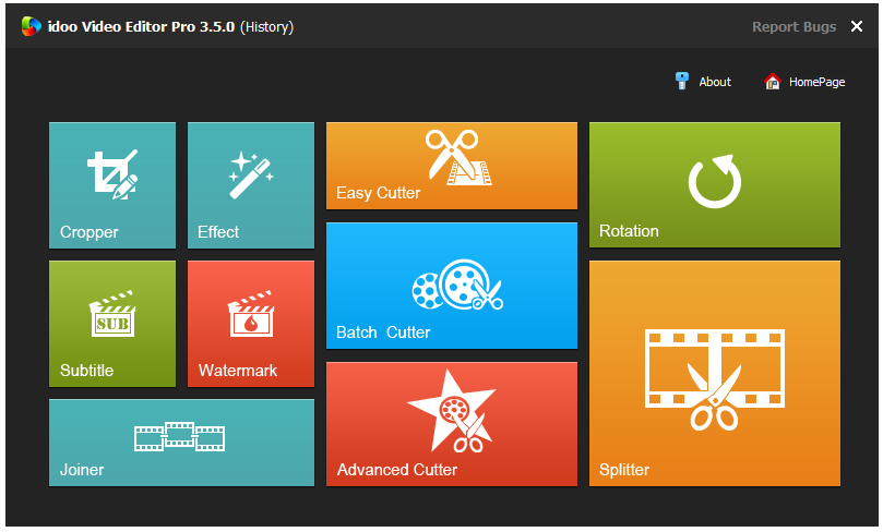 視頻編輯、剪輯工具箱(idoo Video Editor) V3.5.0 破解版