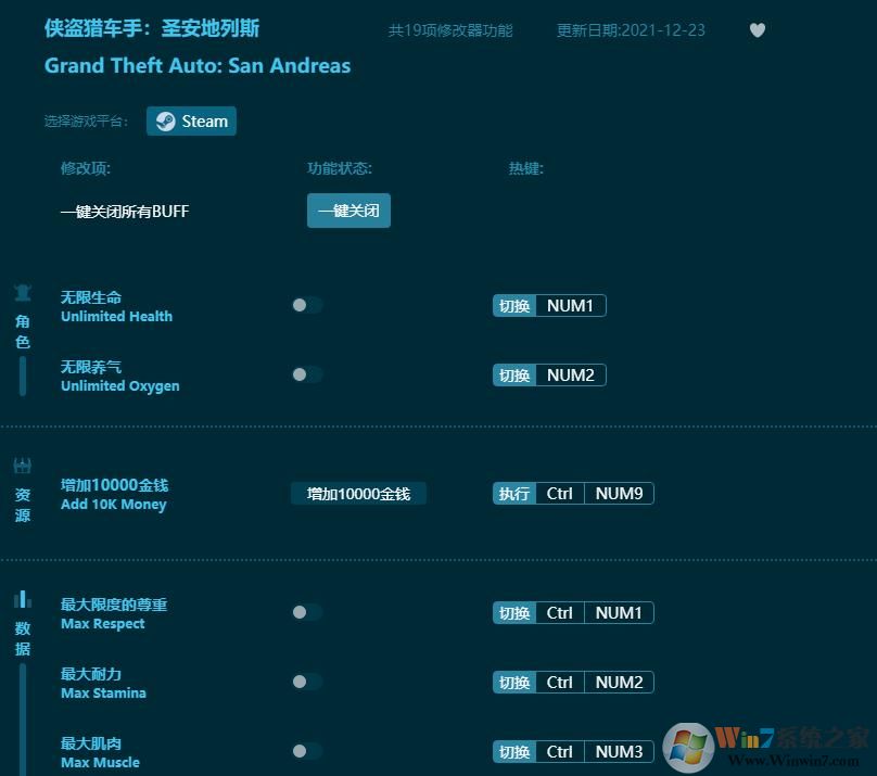 圣安地列斯線上修改器(19項全功能)