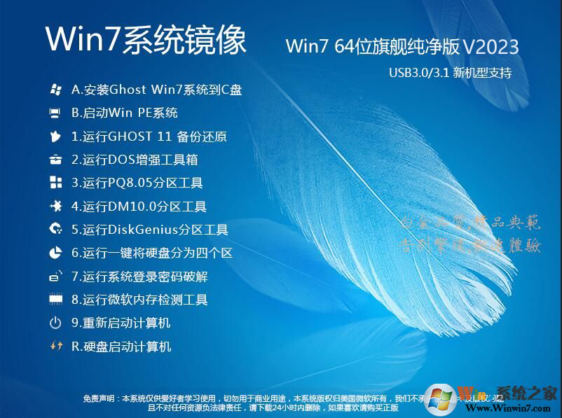 GHOST WIN7系統(tǒng)鏡像包(64位)高速優(yōu)化旗艦純凈版V2020