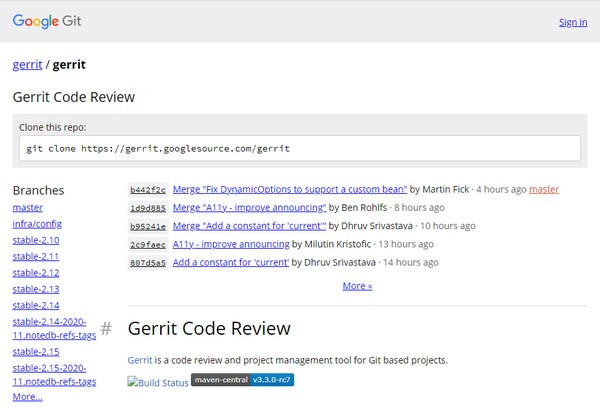 Gerrit(代碼審查項目管理工具)