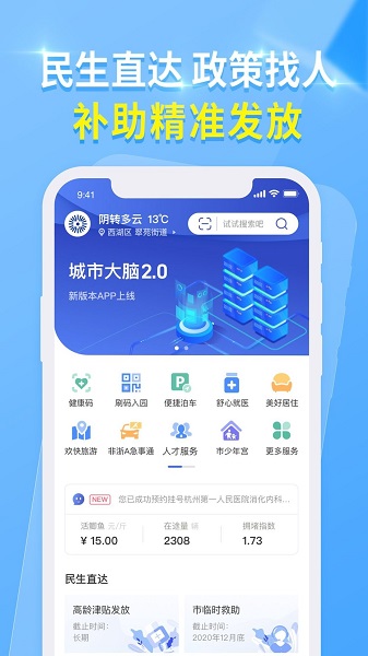 杭州城市大腦便民服務(wù)平臺(tái)
