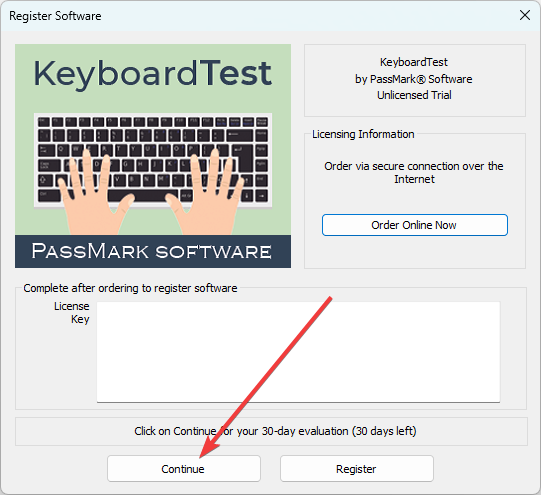 PassMark KeyboardTest(鍵盤(pán)測(cè)試)