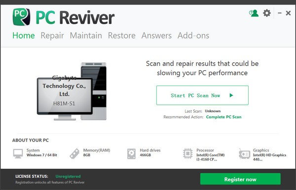 PC Reviver電腦優(yōu)化維護工具