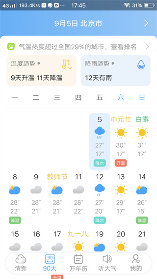清新天氣預(yù)報